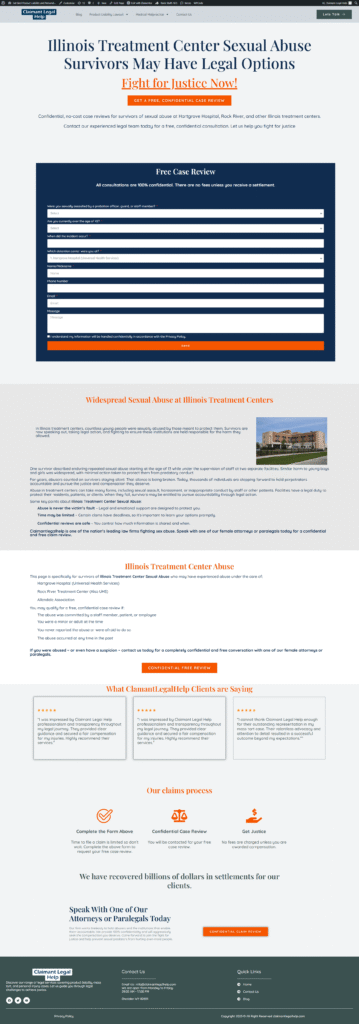 screencapture claimantlegalhelp illinois treatment center sexual abuse legal help 2026 02 05 20 30 27